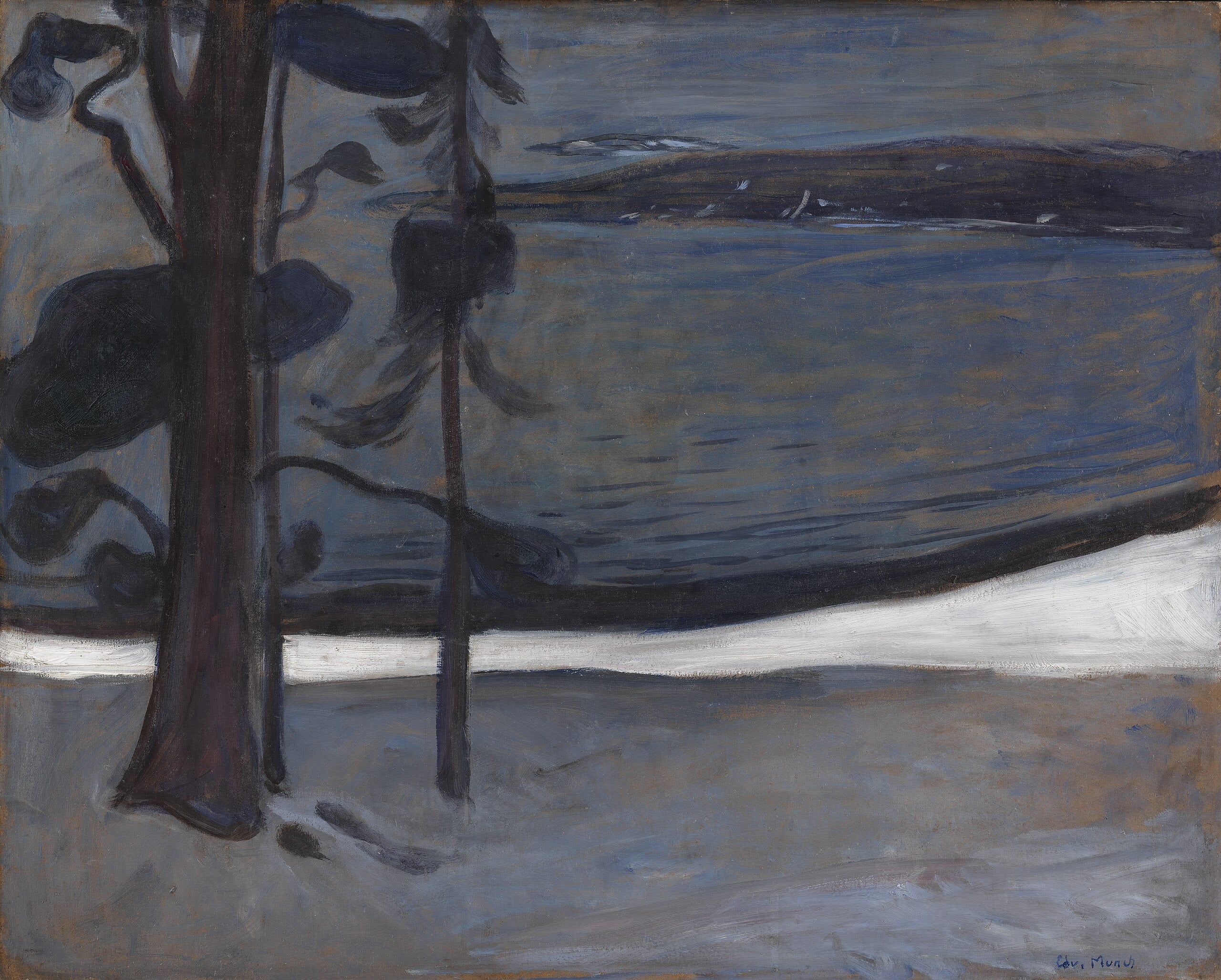 Vinter i Nordstrand - Edvard Munch