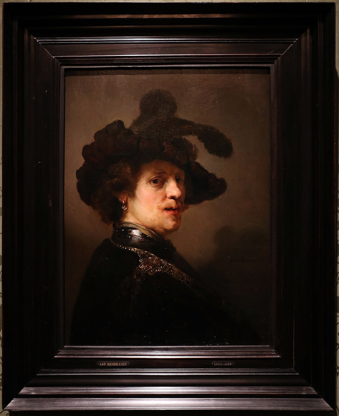 Man med fjäderhatt - Rembrandt