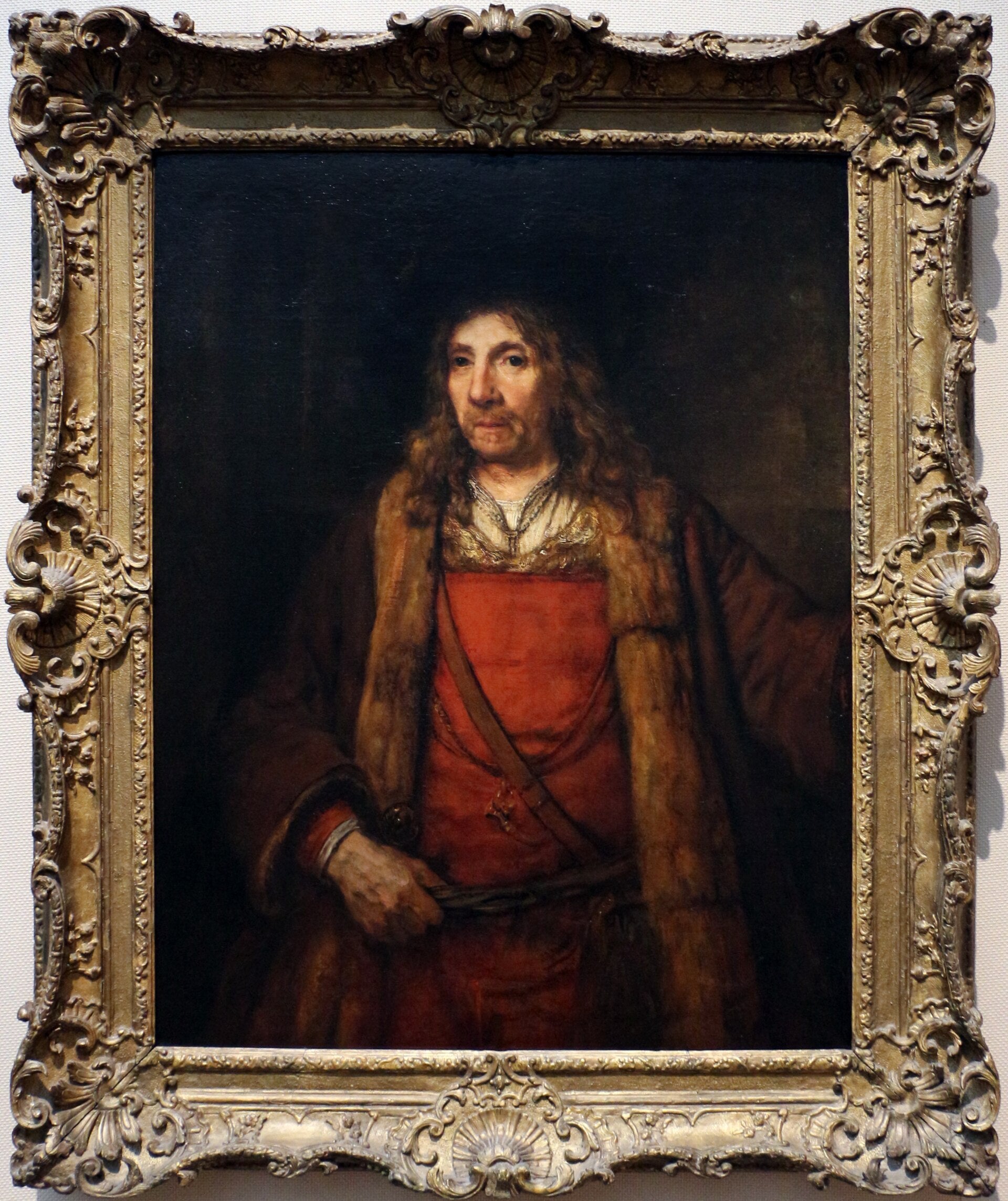 Man i en pälsfodrad kappa - Rembrandt