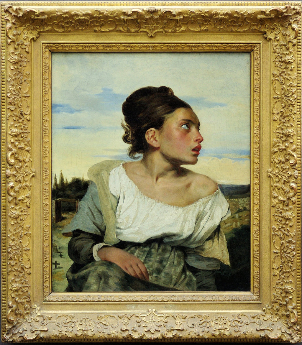 Ung föräldralös på kyrkogården - Eugène Delacroix