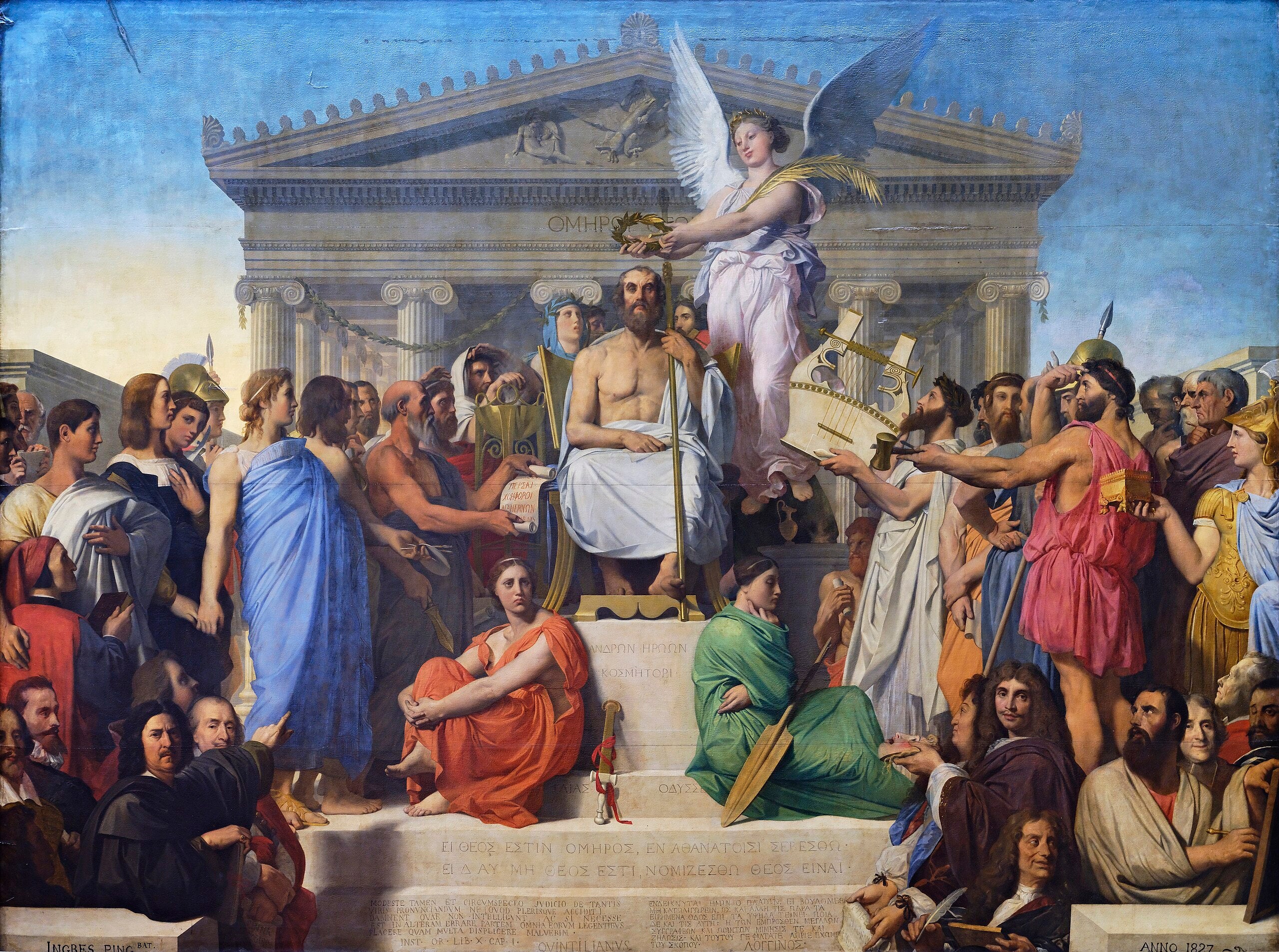 Homers apoteos - Jean-Auguste-Dominique Ingres