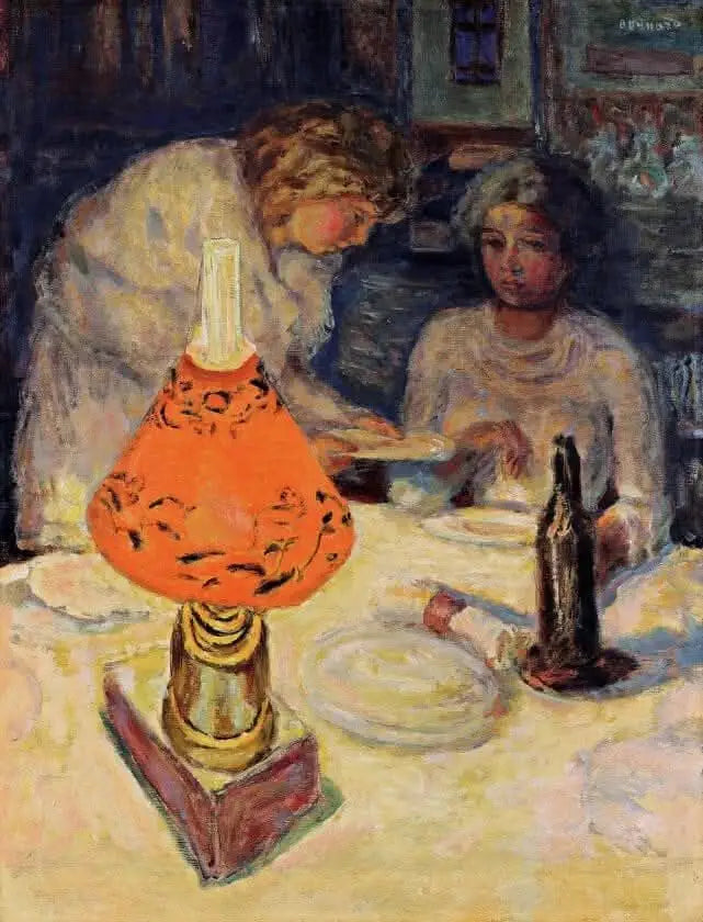 Den orangea lampskärmen - Pierre Bonnard
