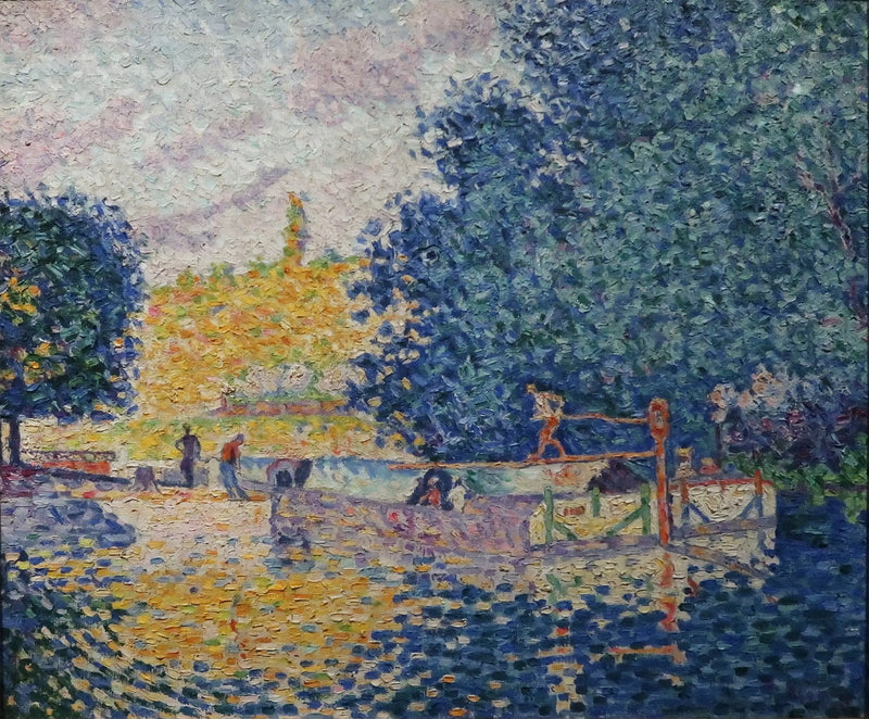 Slussen i Samois - Paul Signac