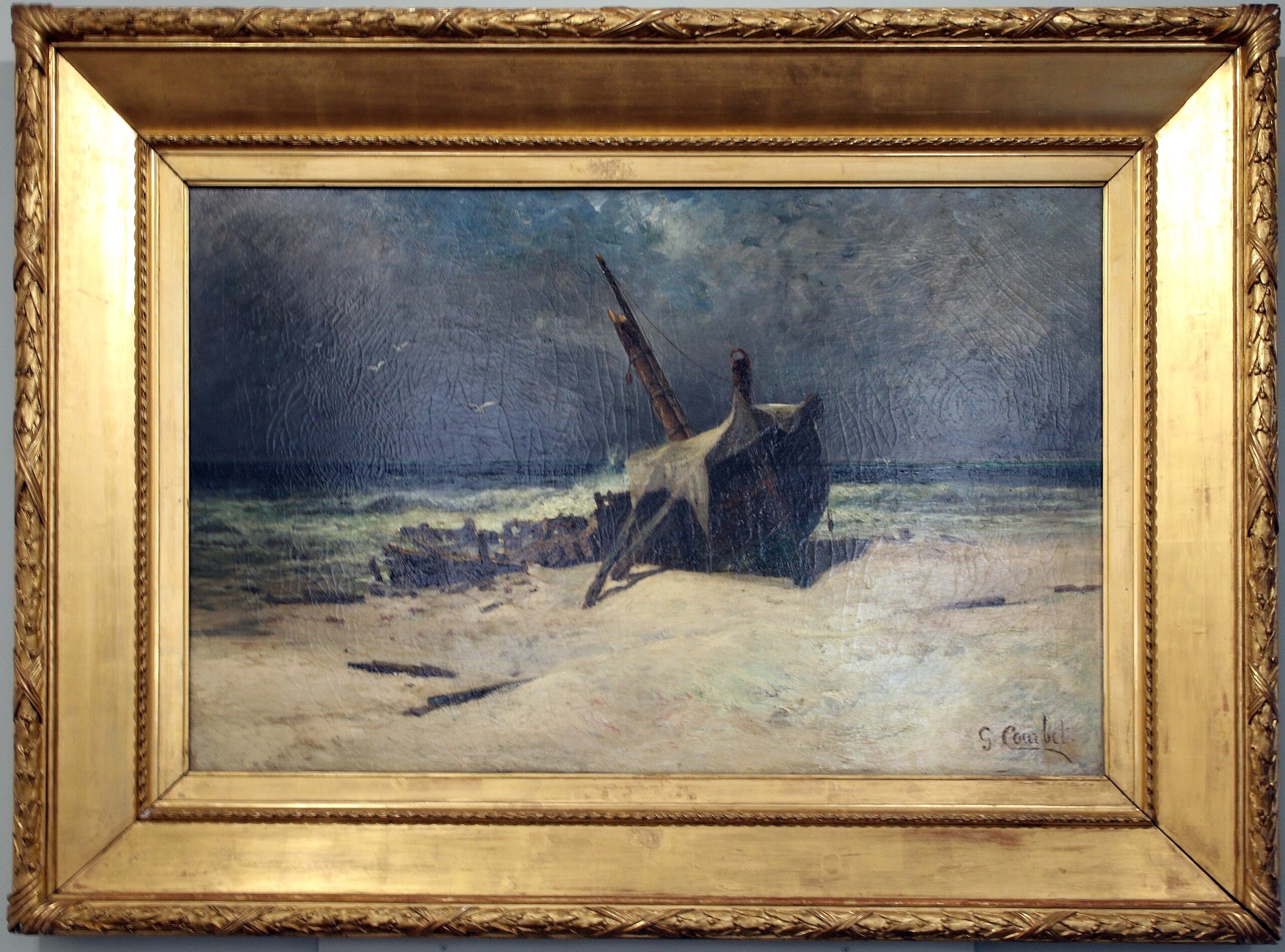 L'épave - Gustave Courbet