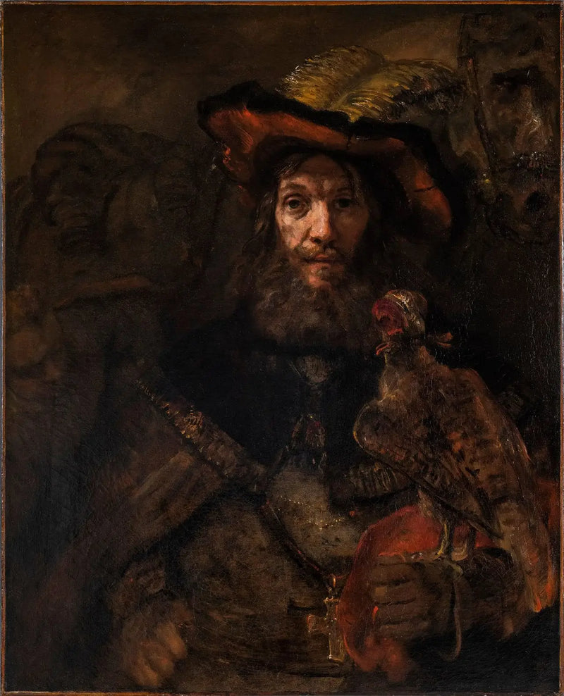 Mannen med falken (kanske Sankt Bavo) - Rembrandt
