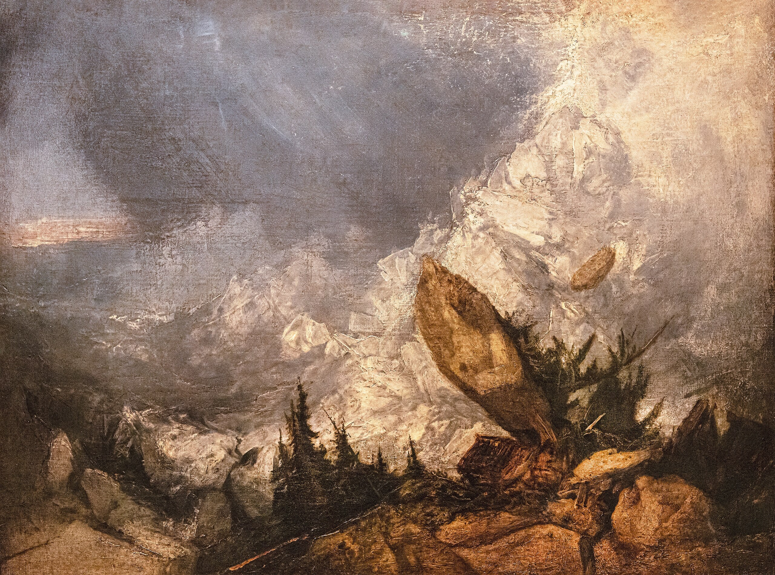Snöskred i Graubünden - J. M. W. Turner