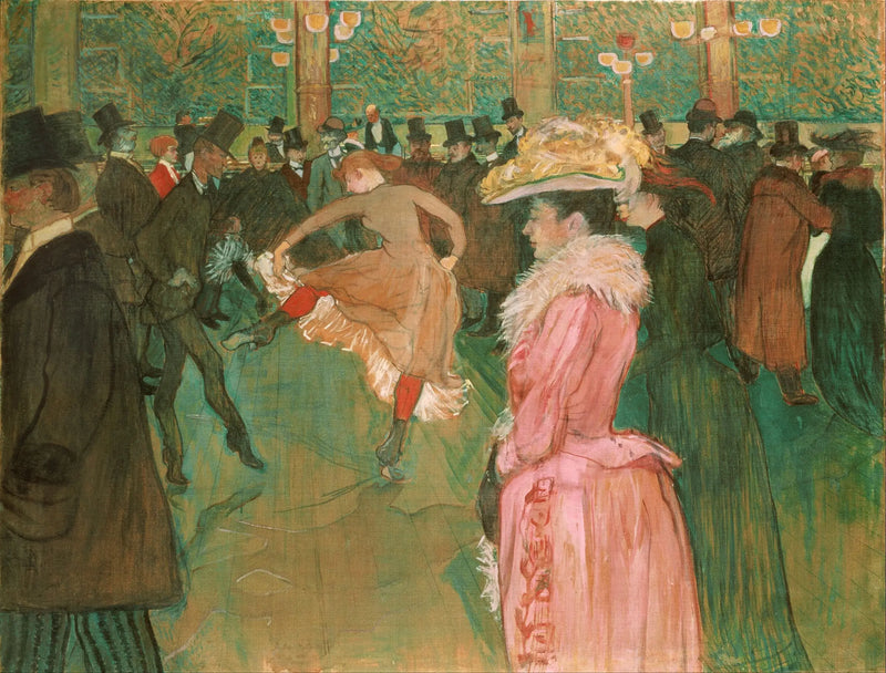 Dansen vid Moulin-Rouge - Henri de Toulouse-Lautrec