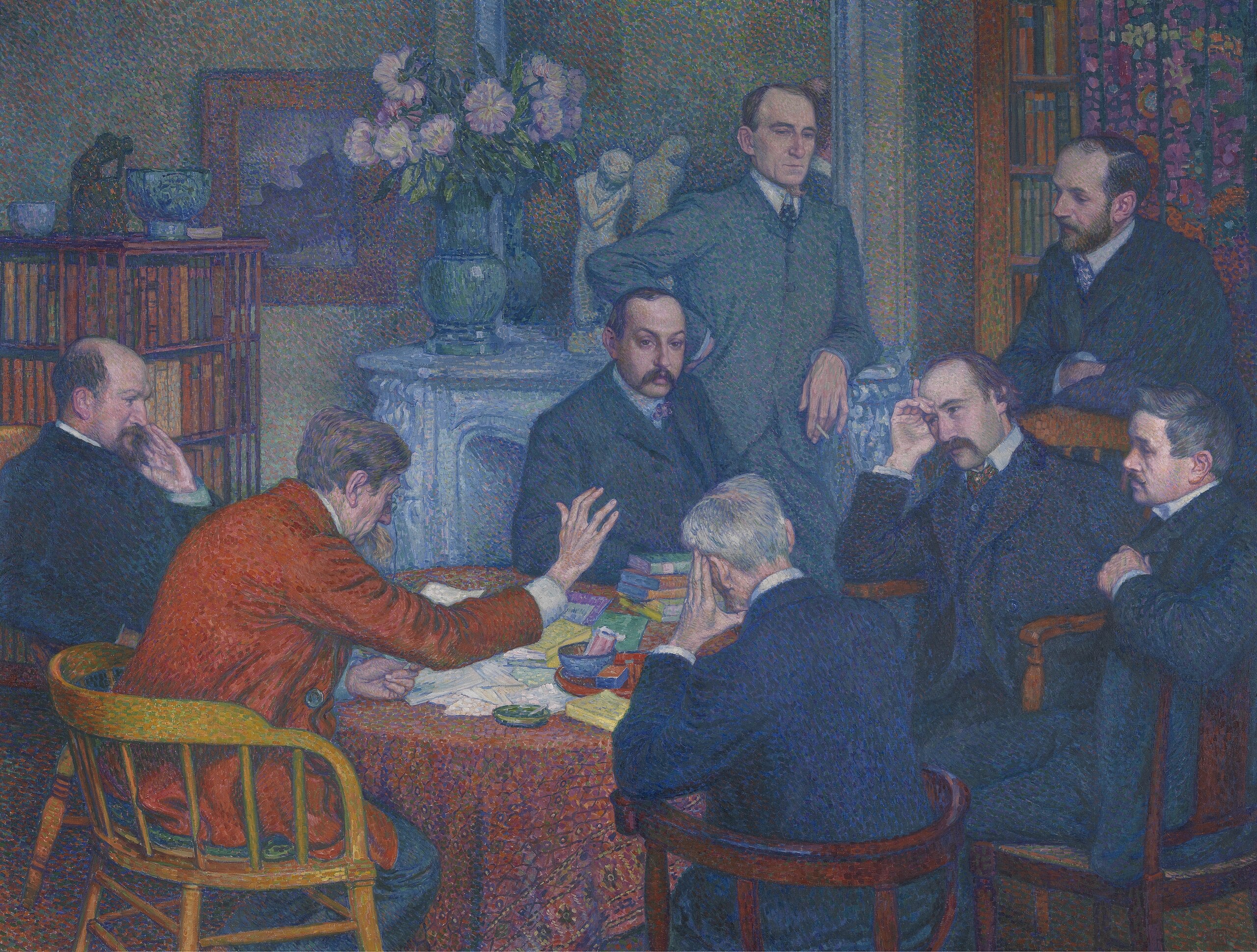 La Lecture d’Émile Verhaeren - Théo van Rysselberghe - Alpha Reproduction