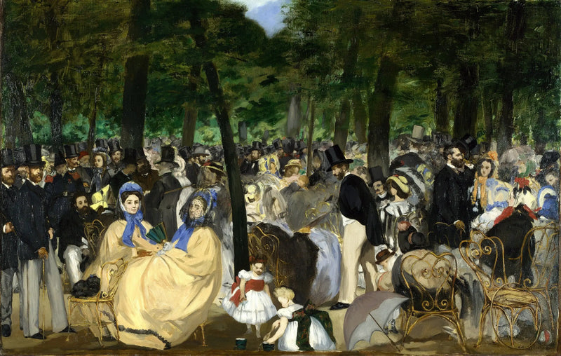 Musiken i Tuilerierna - Édouard Manet