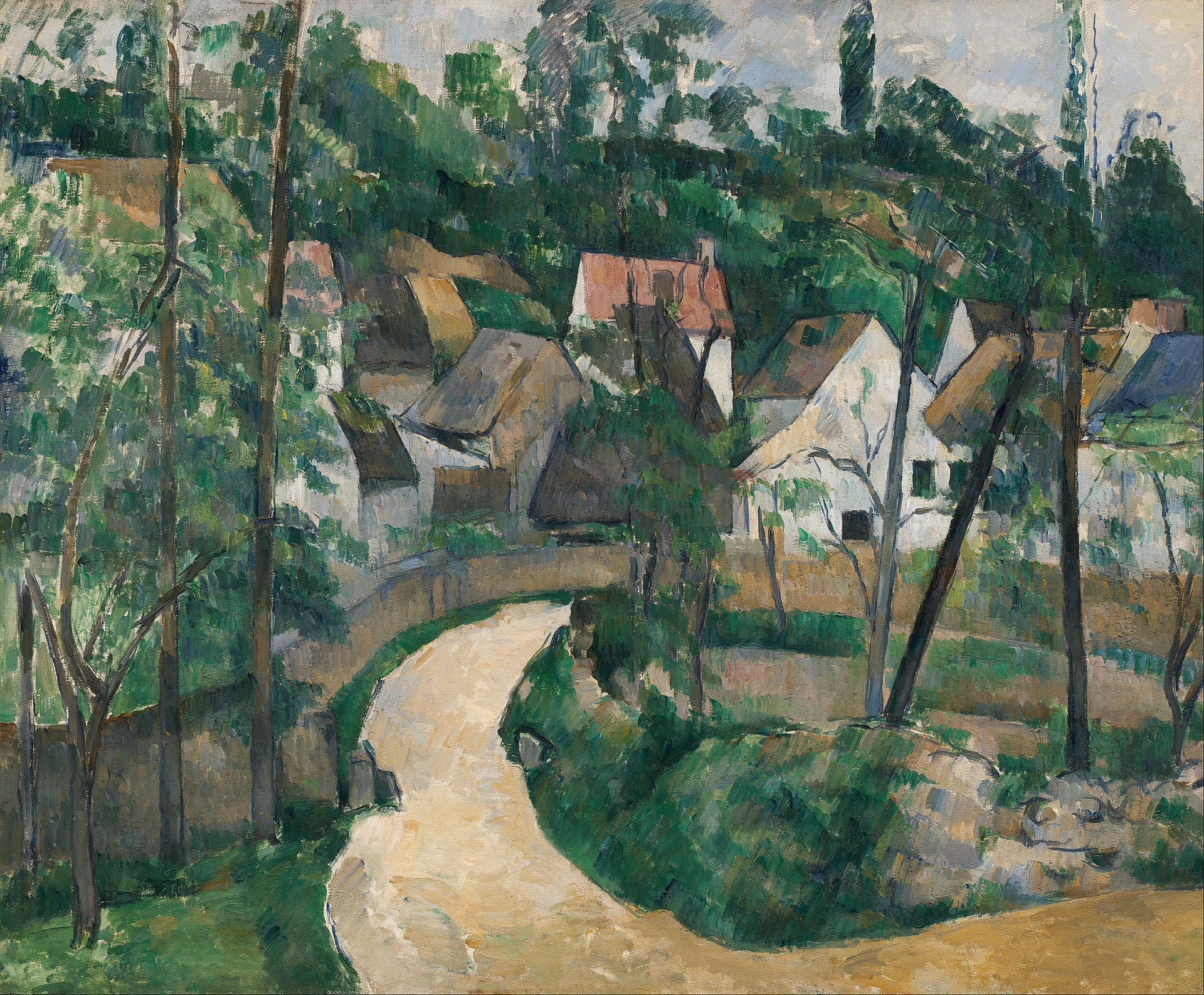 Reproduction du tableau « La Route tournante - Paul Cézanne » par Alpha Reproduction en peinture à l’huile