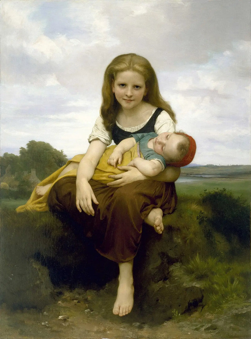 Den äldre systern - Bouguereau