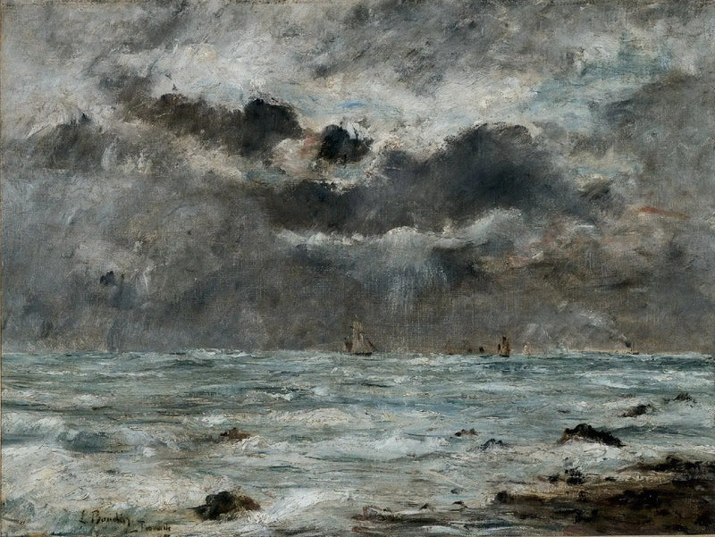 Kusten vid Trouville - Eugène Boudin