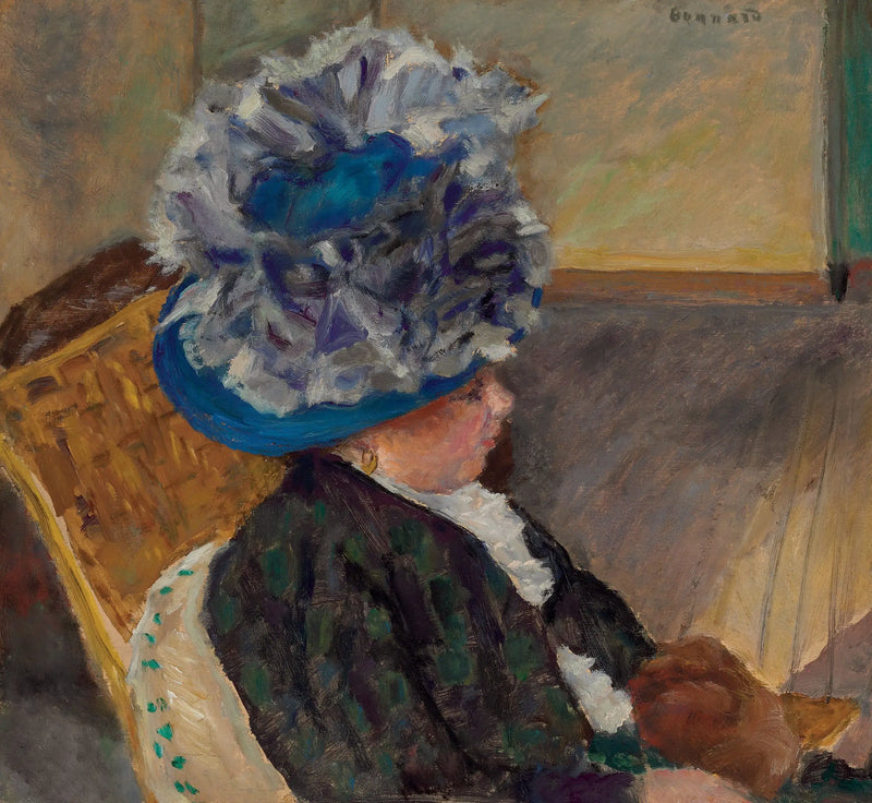 Kvinna med blå hatt - Pierre Bonnard