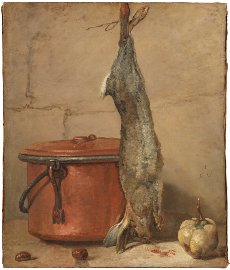 Kaninen och grytan i koppar - Jean Siméon Chardin