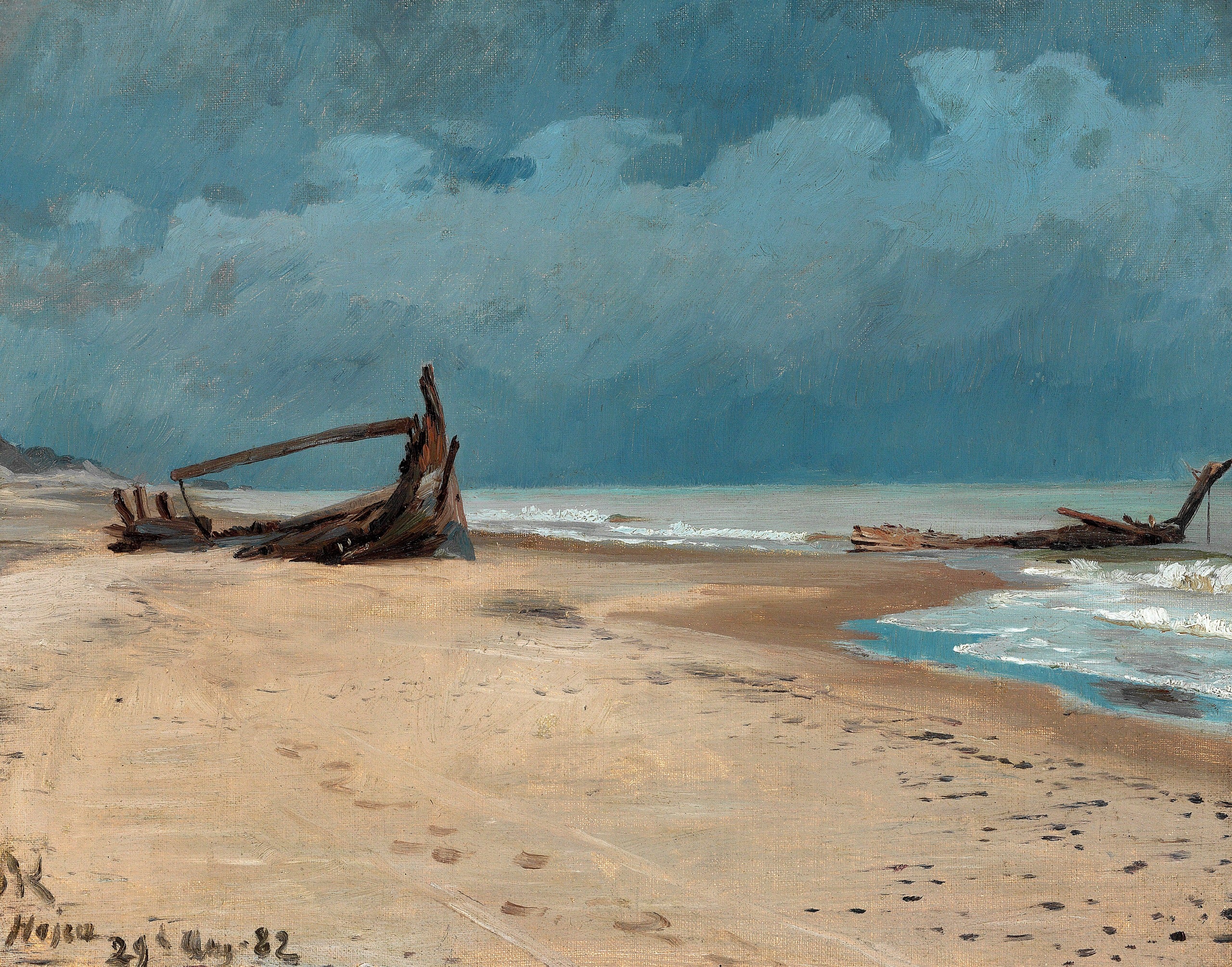 Stranden i Højen. - Peder Severin Krøyer