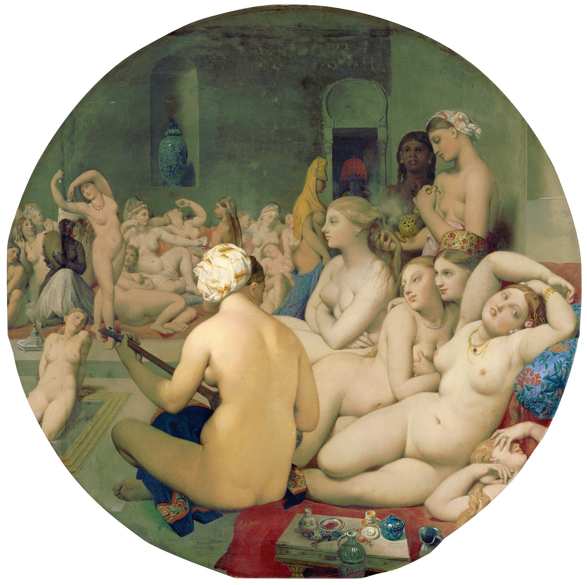 Det turkiska badet - Jean-Auguste-Dominique Ingres