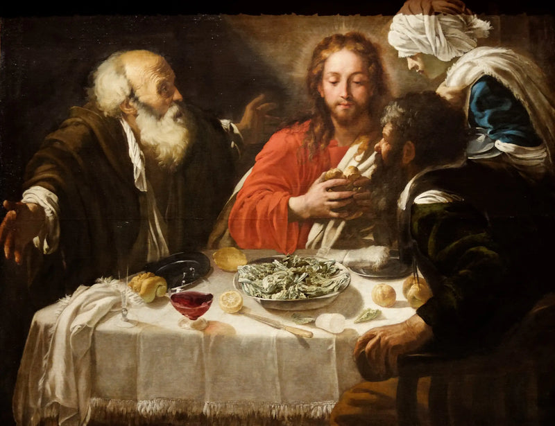 Kristus och lärjungarna i Emmaus - Caravaggio