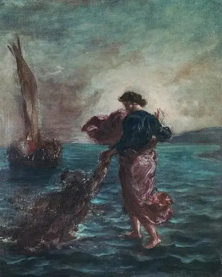 Kristus som går på vattnet - Eugène Delacroix