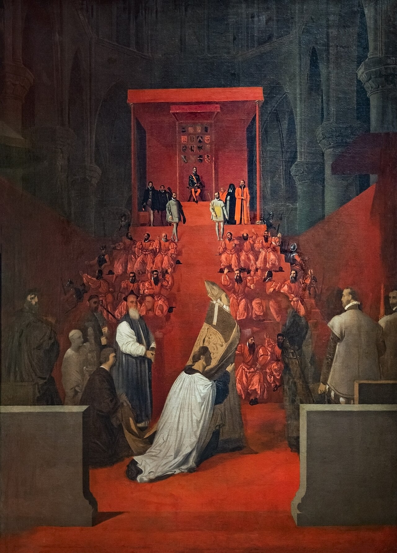 Hertigen av Alba i Sainte-Gudule i Bryssel - Jean-Auguste-Dominique Ingres