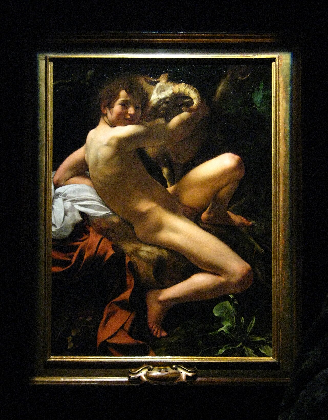 Den unge Johannes Döparen med väduren - Caravaggio