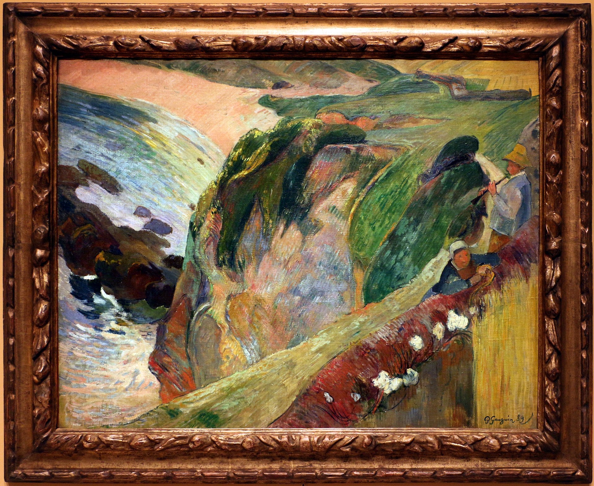 Flöjtspelaren på klippan - Paul Gauguin