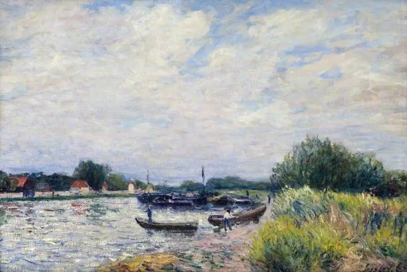 Loing i Saint-Mammès - Alfred Sisley