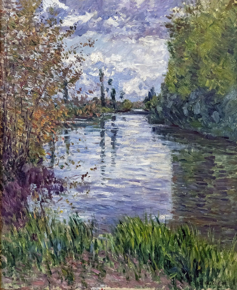 Den lilla armen av Seine på hösten - Gustave Caillebotte