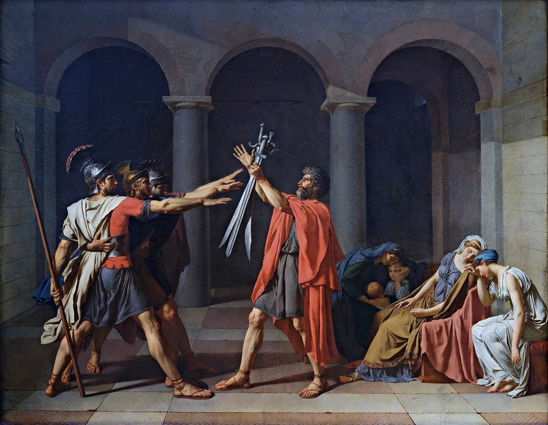 Horatiers eds förbund - Jacques-Louis David