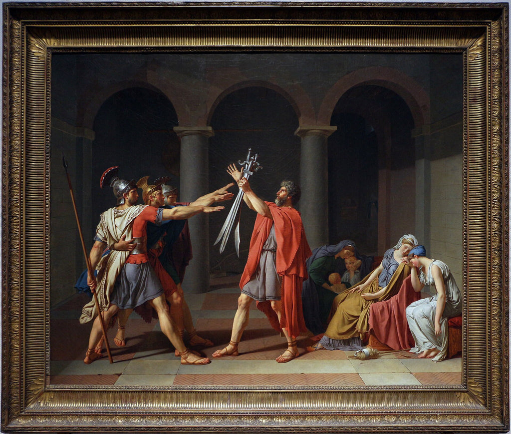 Horatiers eds förbund - Jacques-Louis David