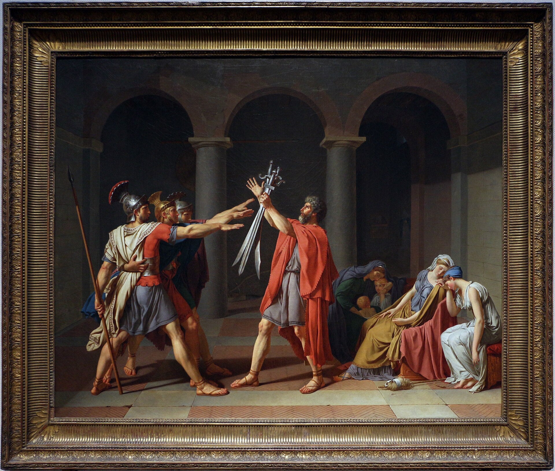 Horatiers eds förbund - Jacques-Louis David