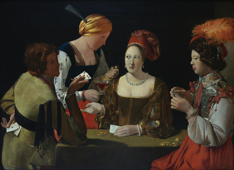Tricksterren med klöver ess - Georges de La Tour