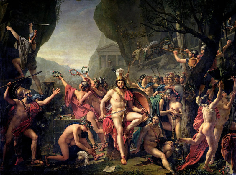 Leonidas vid Thermopyle - Jacques-Louis David