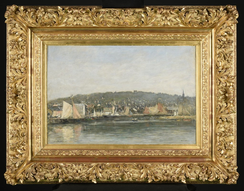 Trouvilles hamn på morgonen - Eugène Boudin