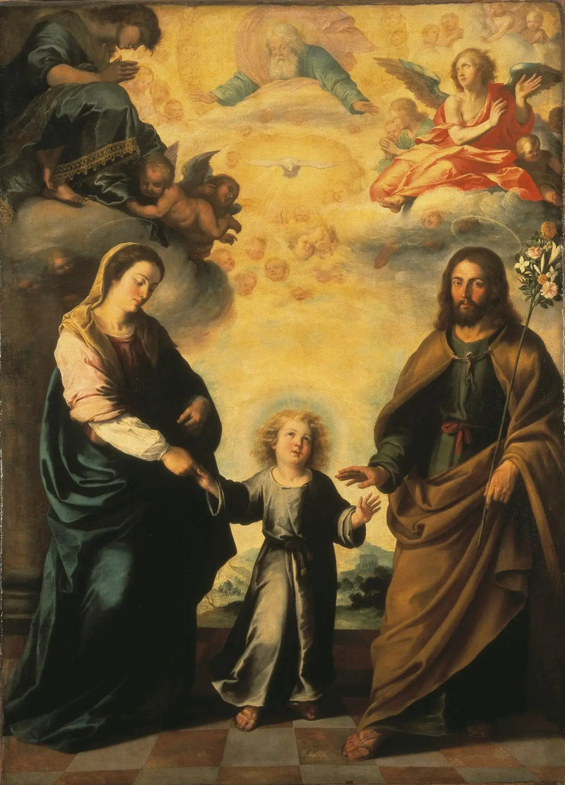 Återkomsten av den heliga familjen från Egypten - Bartolomé Esteban Murillo