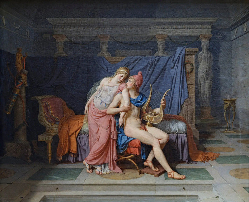 Paris och Hélènes kärlekar - Jacques-Louis David
