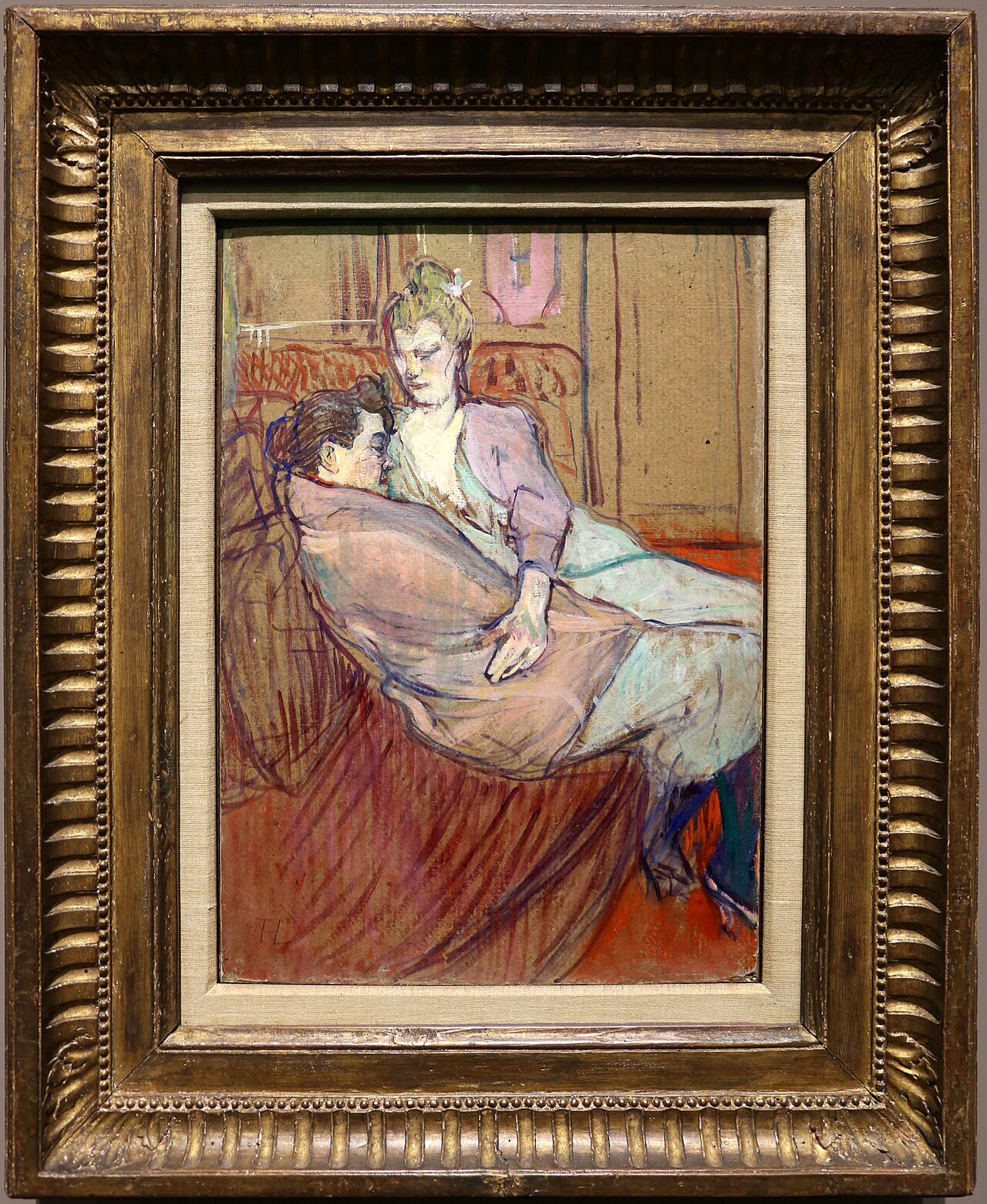 De två vännerna - Henri de Toulouse-Lautrec
