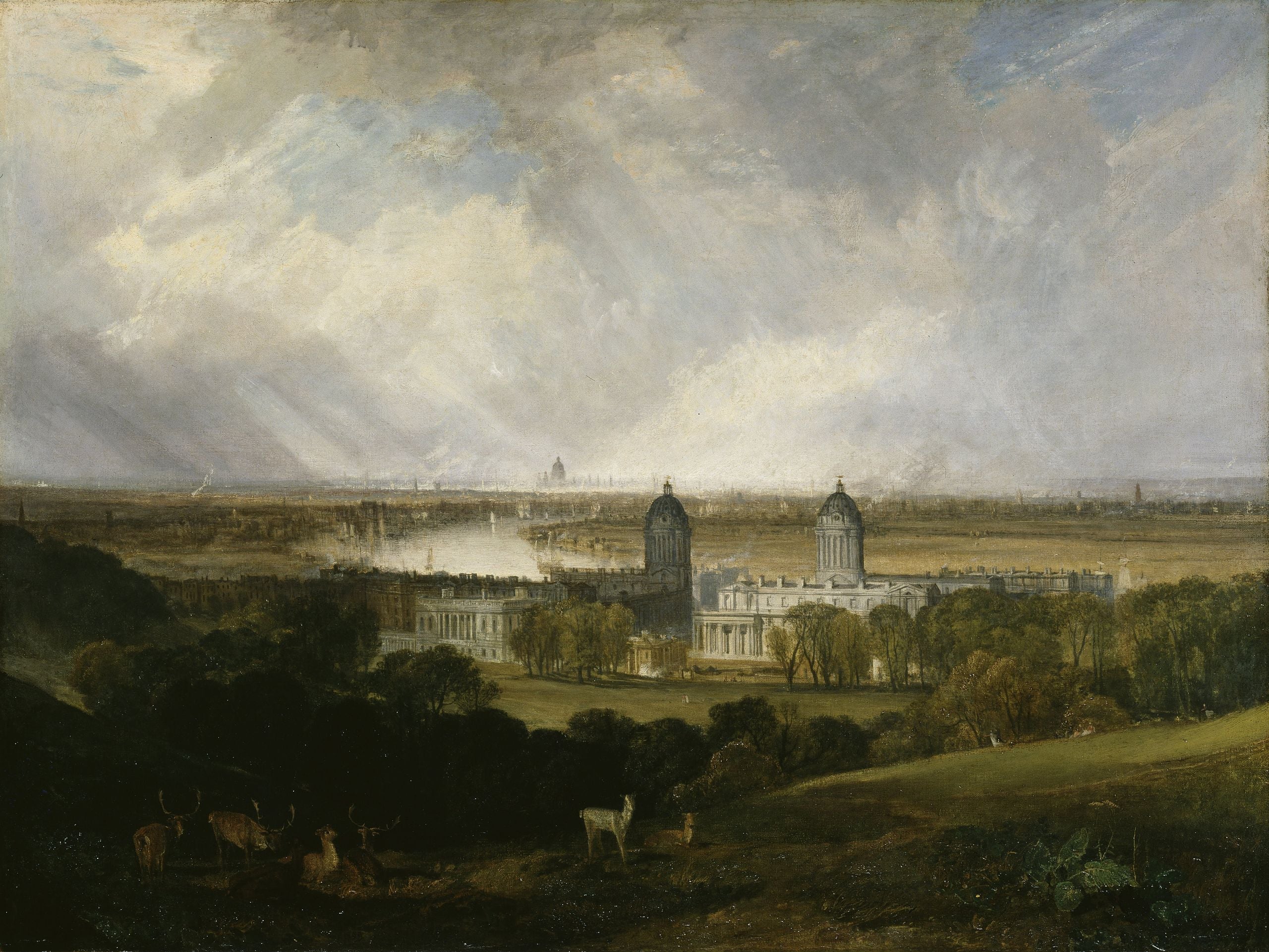 London från Greenwich Park - J. M. W. Turner