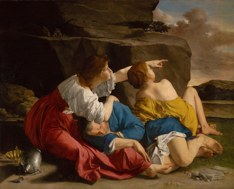 Loth och hans döttrar - Orazio Gentileschi