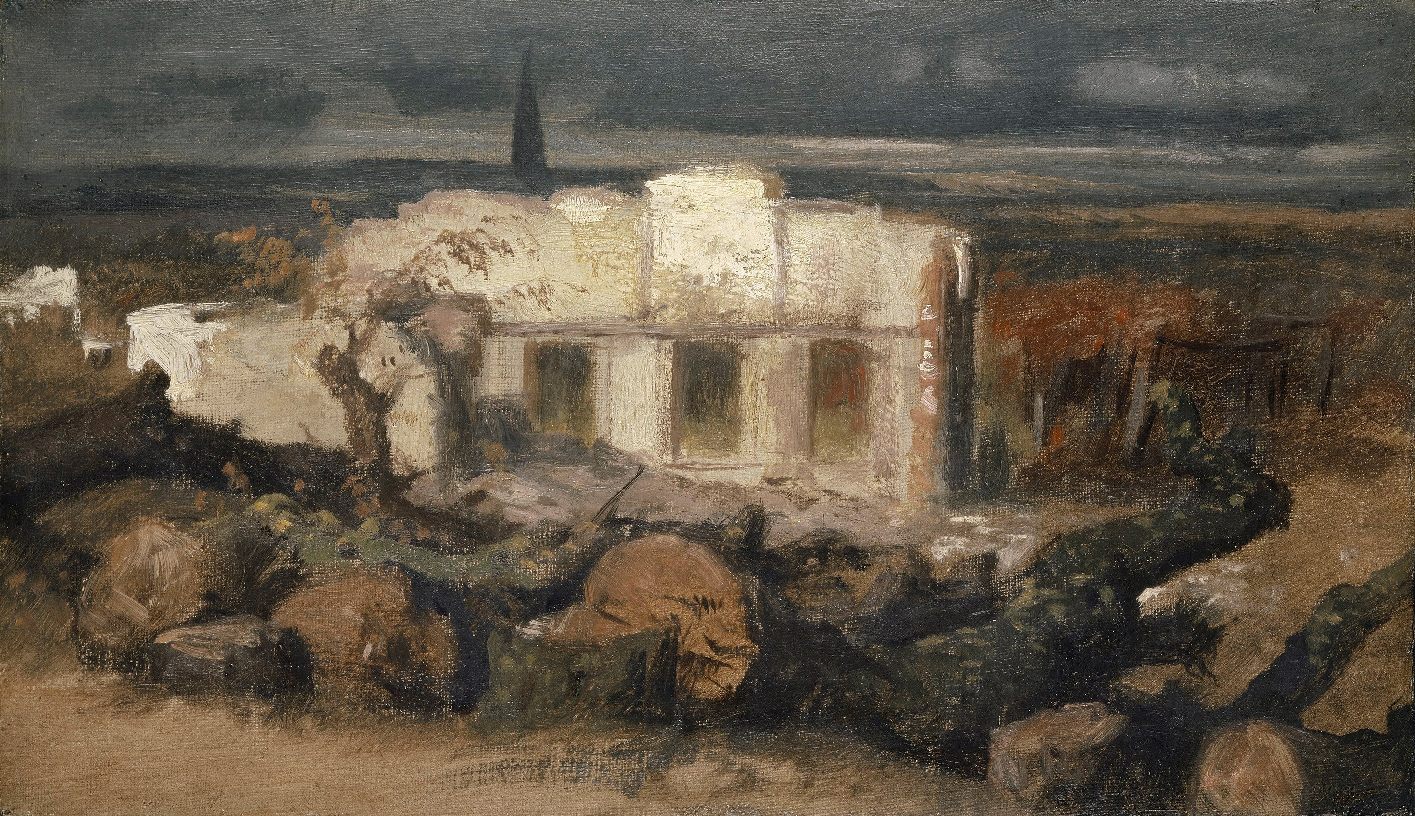 Maison détruite à Kehl - Arnold Böcklin