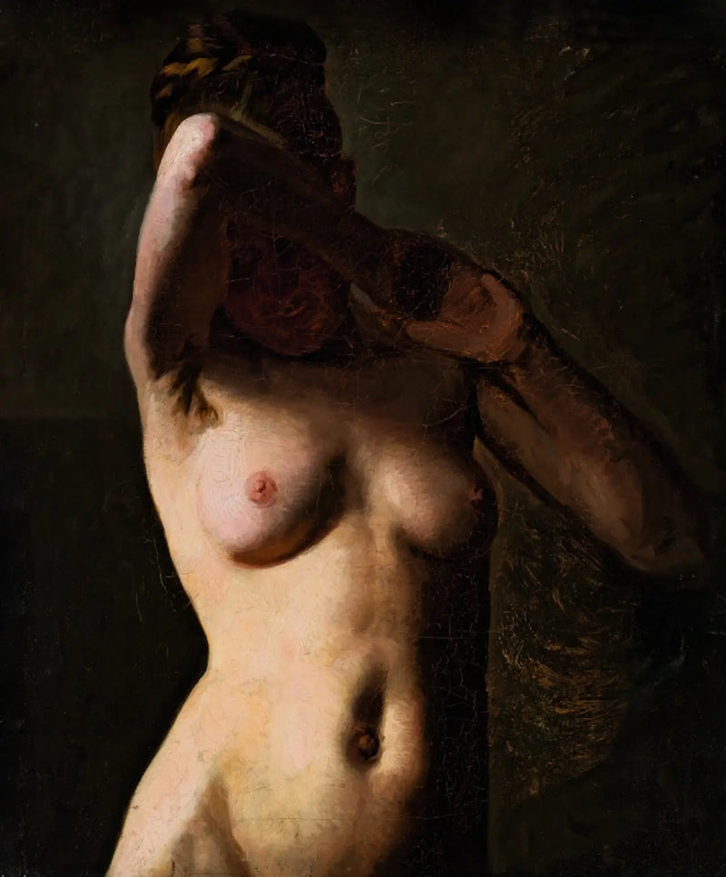 Kvinnomodell. Halvfigur - Peder Severin Krøyer