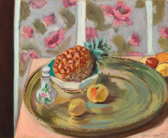 Reproduction du tableau « Nature morte à l'ananas - Henri Matisse » par Alpha Reproduction en peinture à l’huile