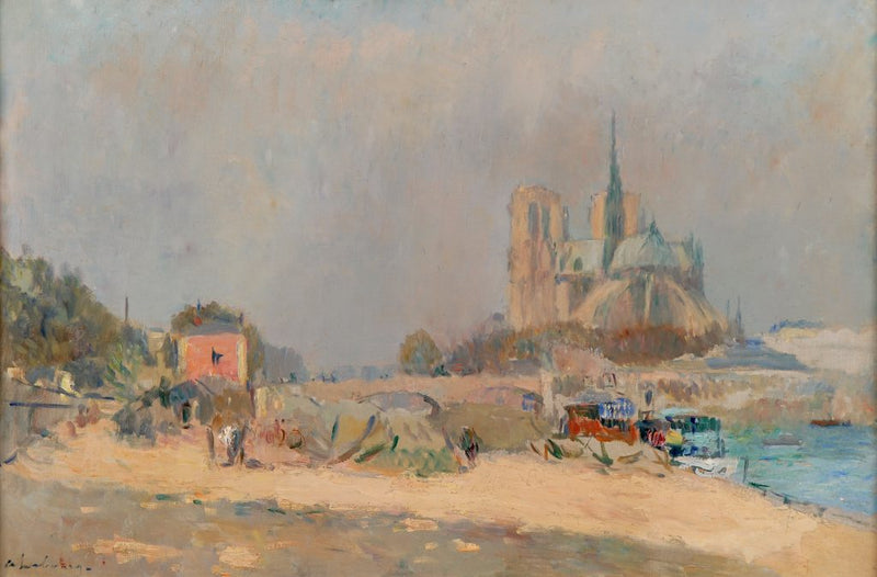 Notre-Dame de Paris, vue du quai de la Tournelle - Albert Lebourg
