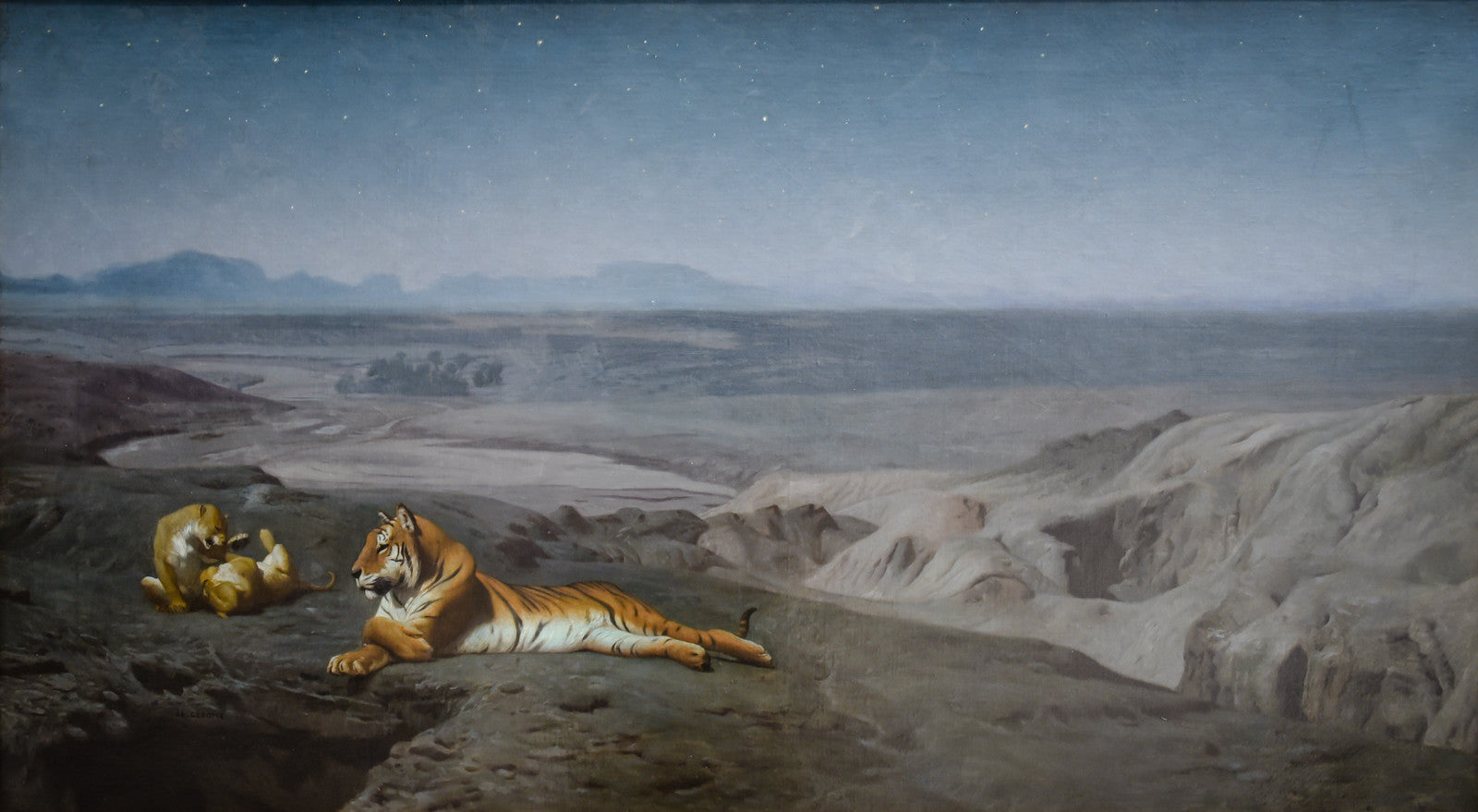 Natt i öknen - Jean-Léon Gérôme