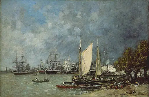 Landskap i Bordeaux - Eugène Boudin