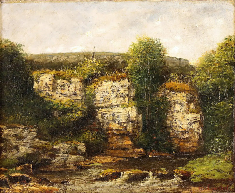 Landskap runt Ornans - Gustave Courbet
