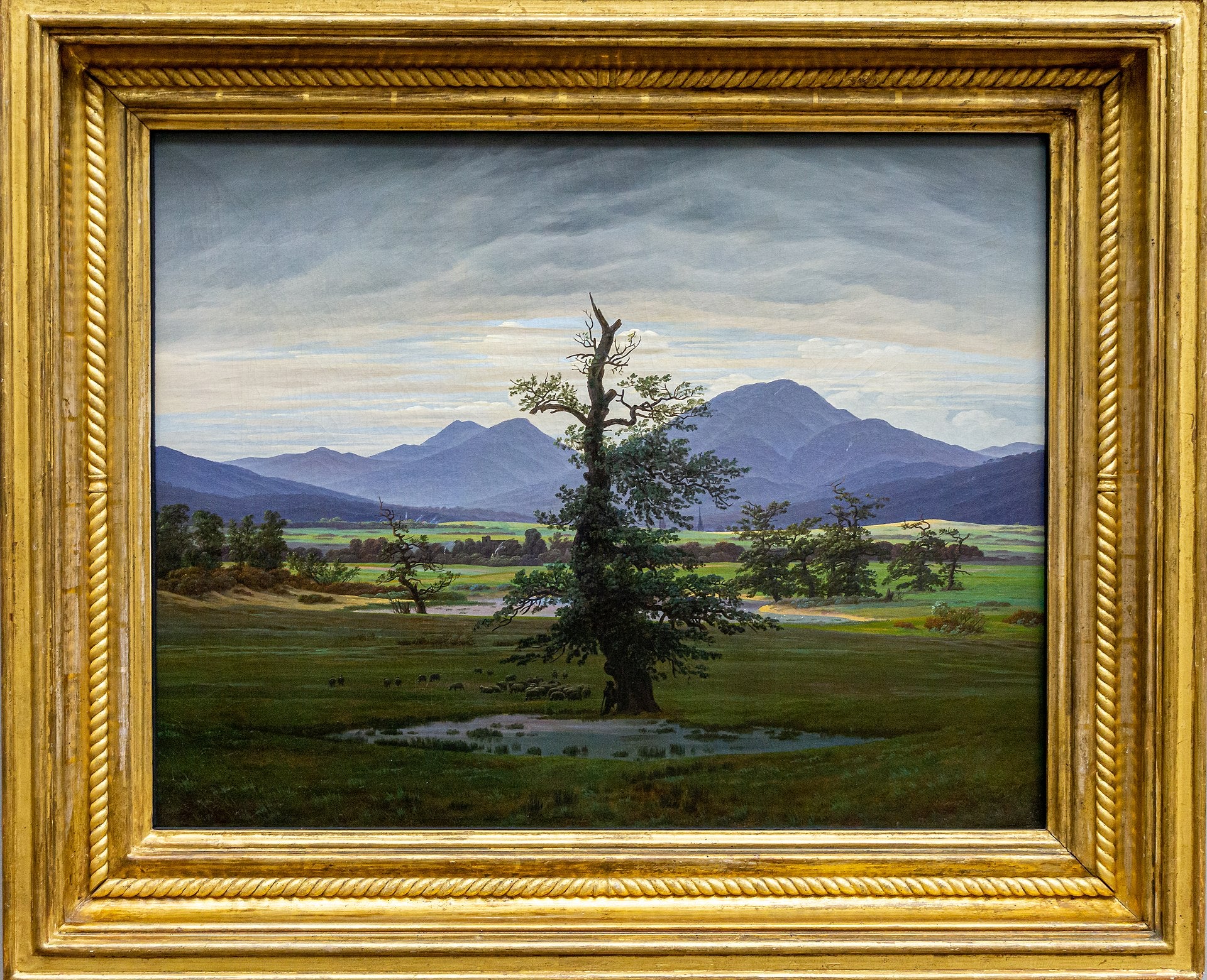 Landskap med landsbygd, på morgonen - Caspar David Friedrich