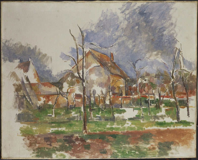 Vinterlandskap (Giverny) - Paul Cézanne