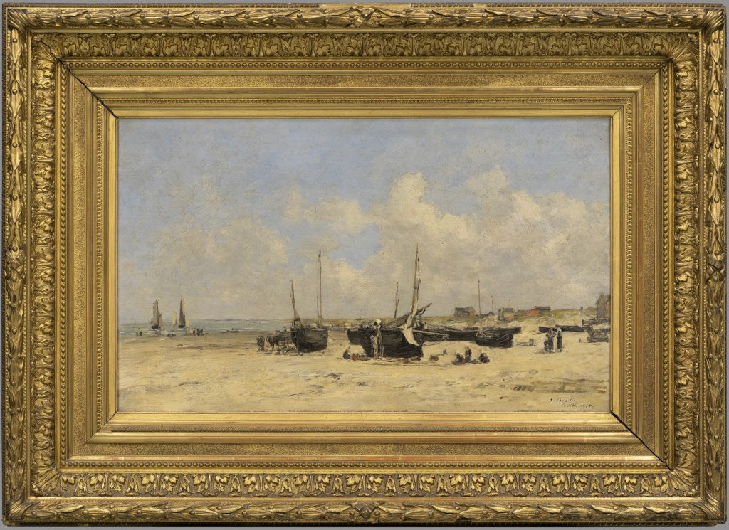 Berckstrand vid lågvatten - Eugène Boudin