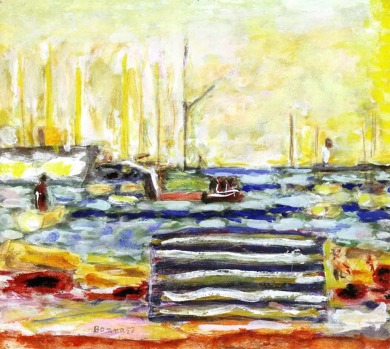 Cannes hamn - Pierre Bonnard