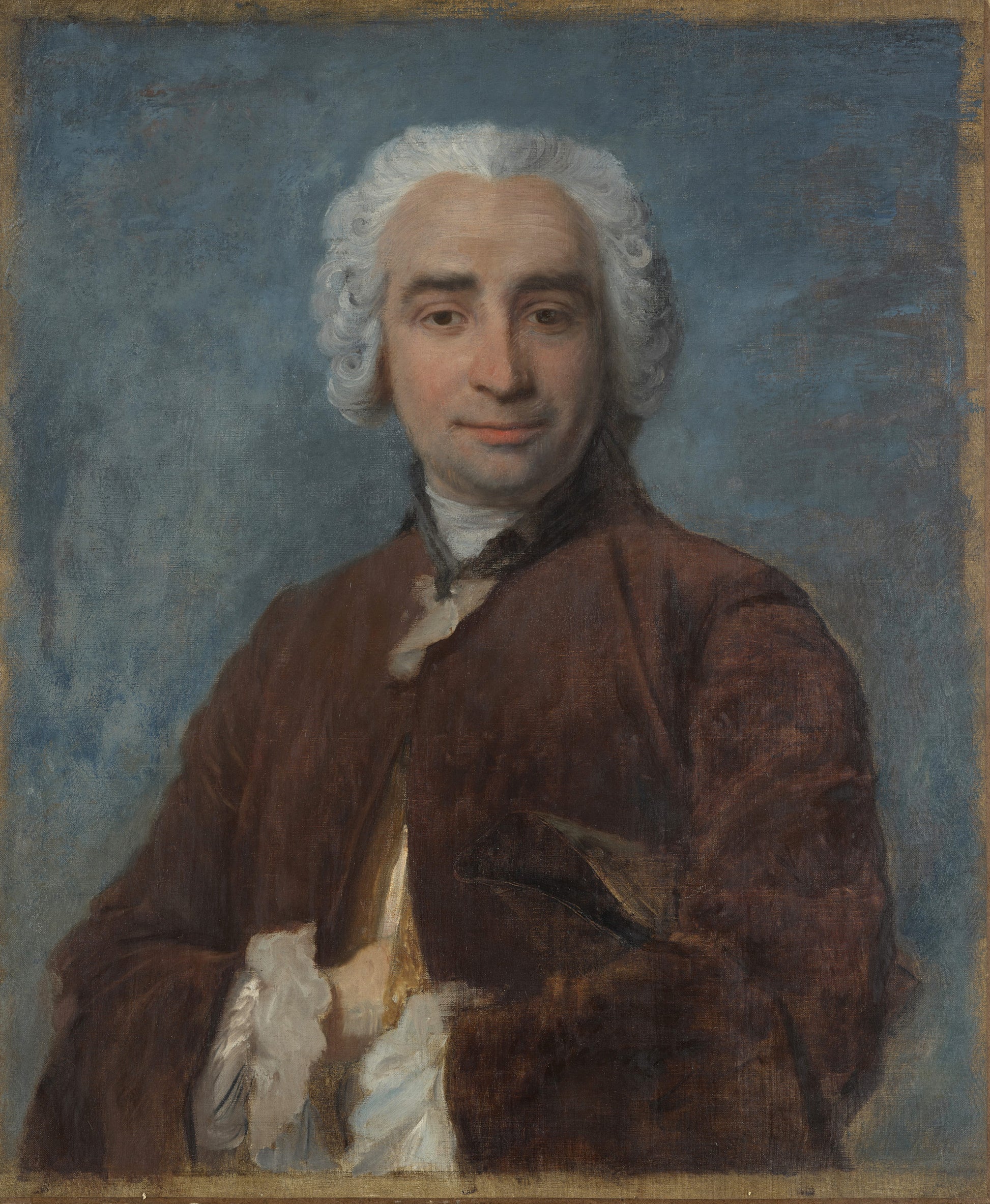 Porträtt av man, efter Maurice Quentin de La Tour - Edgar Degas
